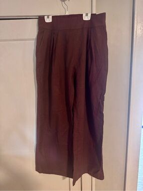 Abercrombie & Fitch Brown Wide-Leg Pants